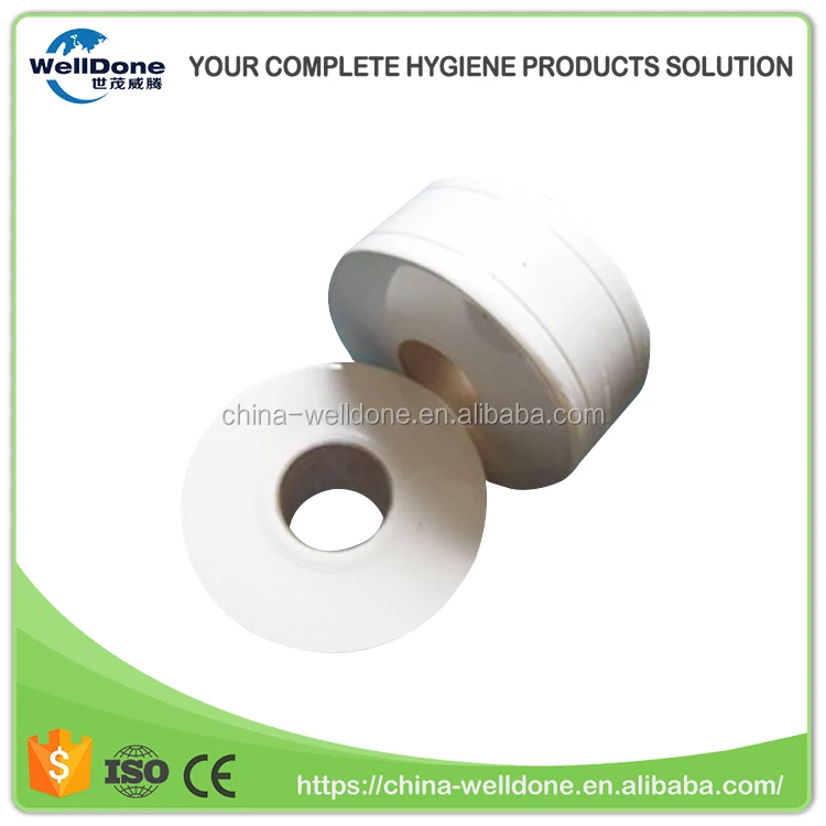 Переработанная неотбеленная туалетная бумага jumbo toliet roll