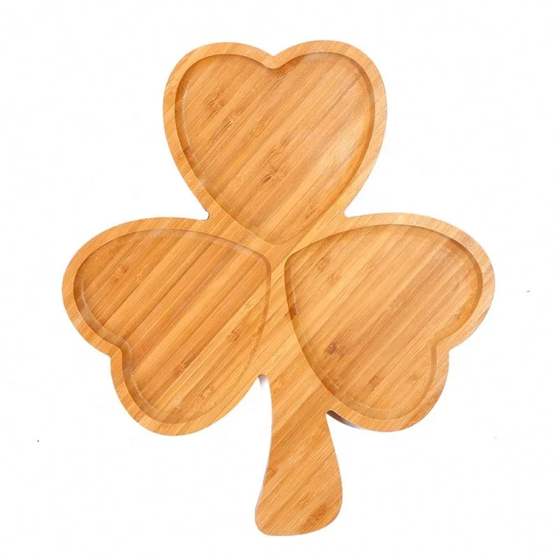 
Wooden children dinner plate cute tree shaped service trays kids food dishes 