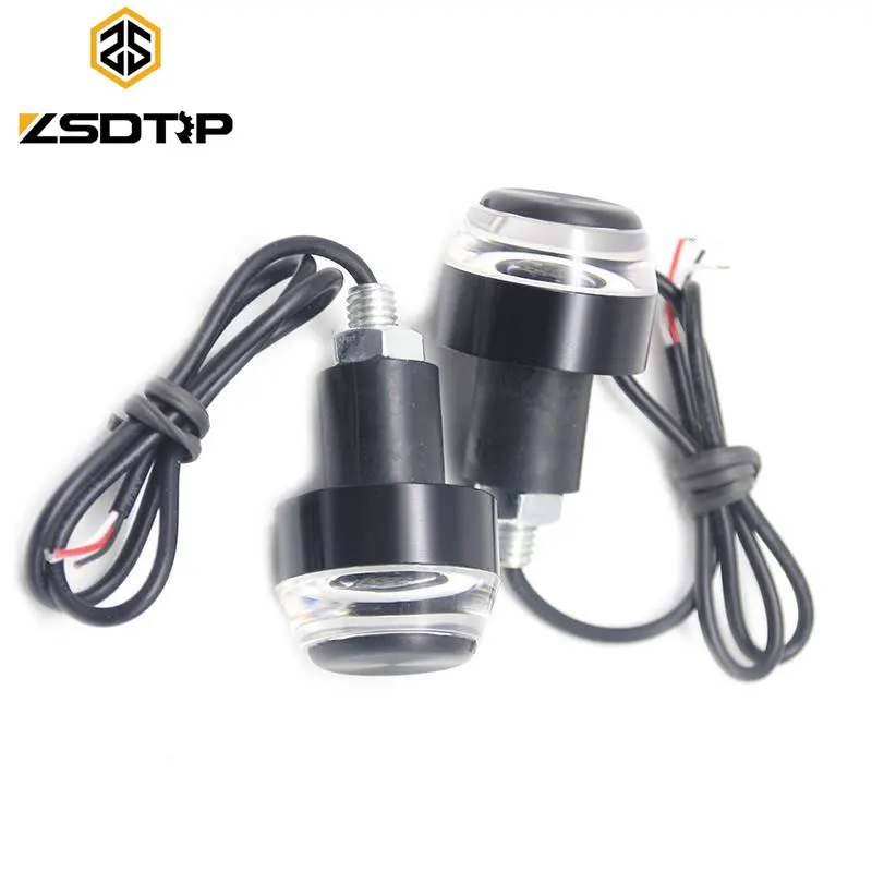 
Motorcycle CNC parts handle grips plug LED indicator lamp handlebar end turn signal lights for 22mm handle bar 