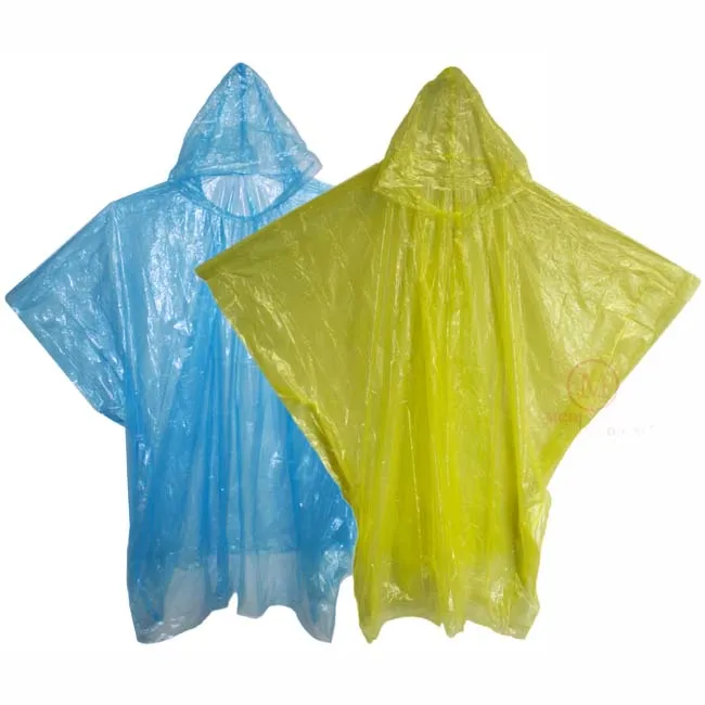 Promotional emergency PE rain poncho