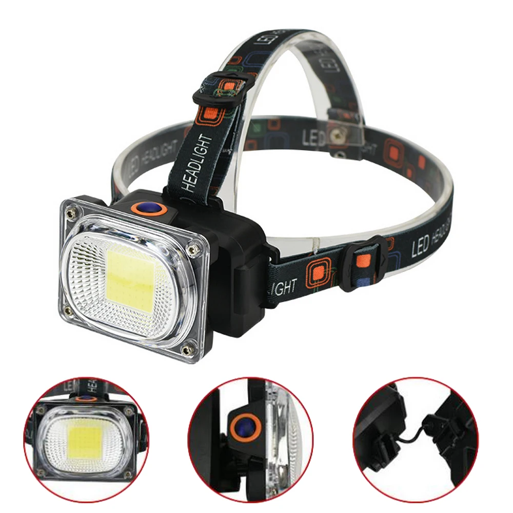 Factory Cheap OEM White Red Green Beam Rechargeable LED Headlamp Warning Safety Headlights
