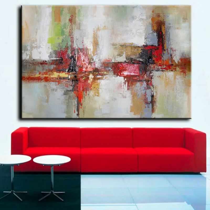 Wholesale custom abstract modern art hand-painted wall painting oil painting for home decoration