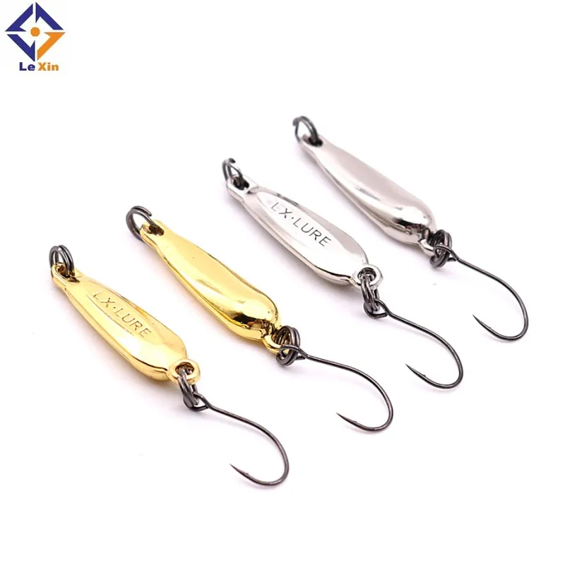 
2020 new design artificial 2.5g single hook metal lure fishing bait for sale 