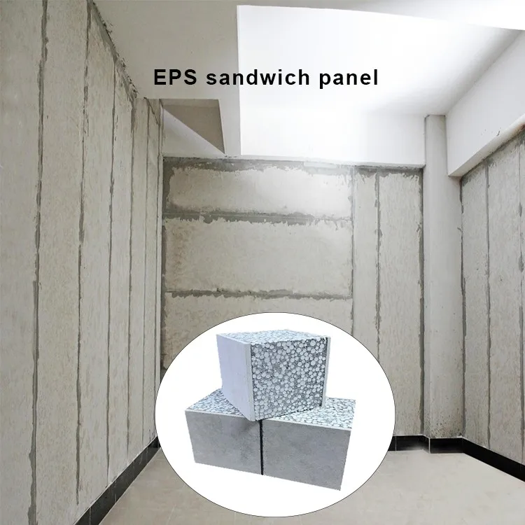 
High Strength Insulated Fiber Cement Prefab Houses EPS Sandwich Panel 