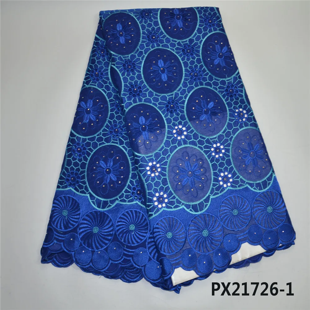 PX21726-3 high quality pink color african lace fabrics online shopping mail swiss voile cotton fabric