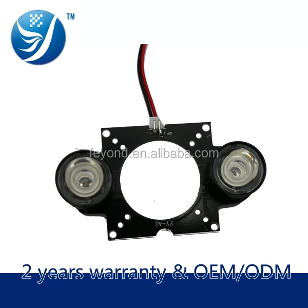 
Raw material cctv camera infrared emitter 2 leds illuminated array led aluminum heating board for covert surveillance camera 