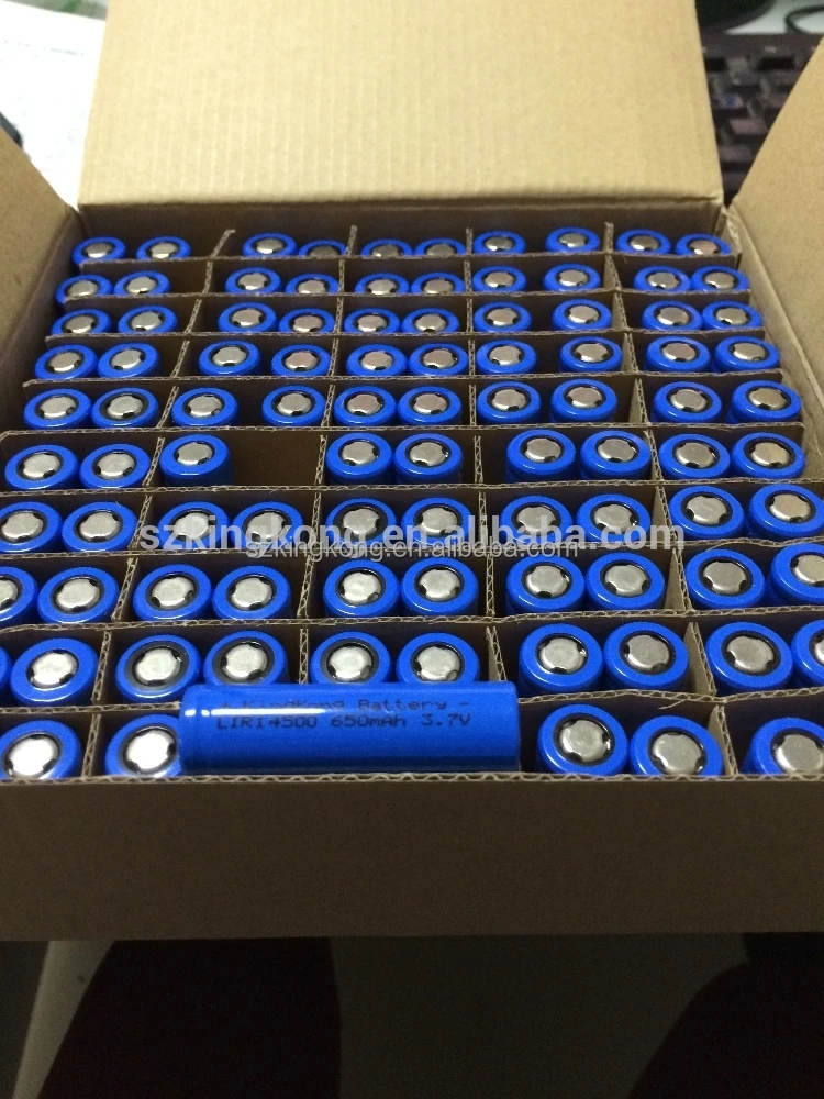 3.7 V li ion rechargeable battery ICR14500 750mah for mosquito bat