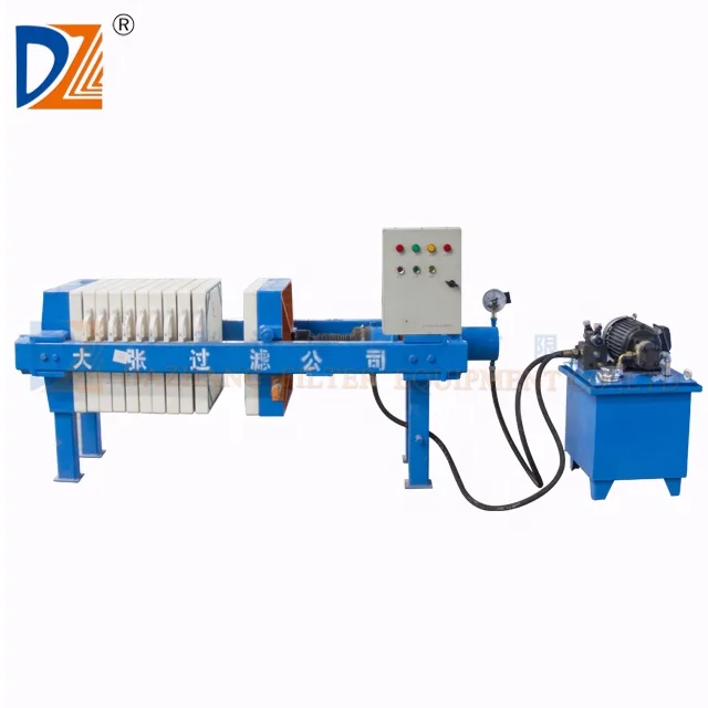 Small Scale Plate Pressure Vegetable Oil Filter Press Machine