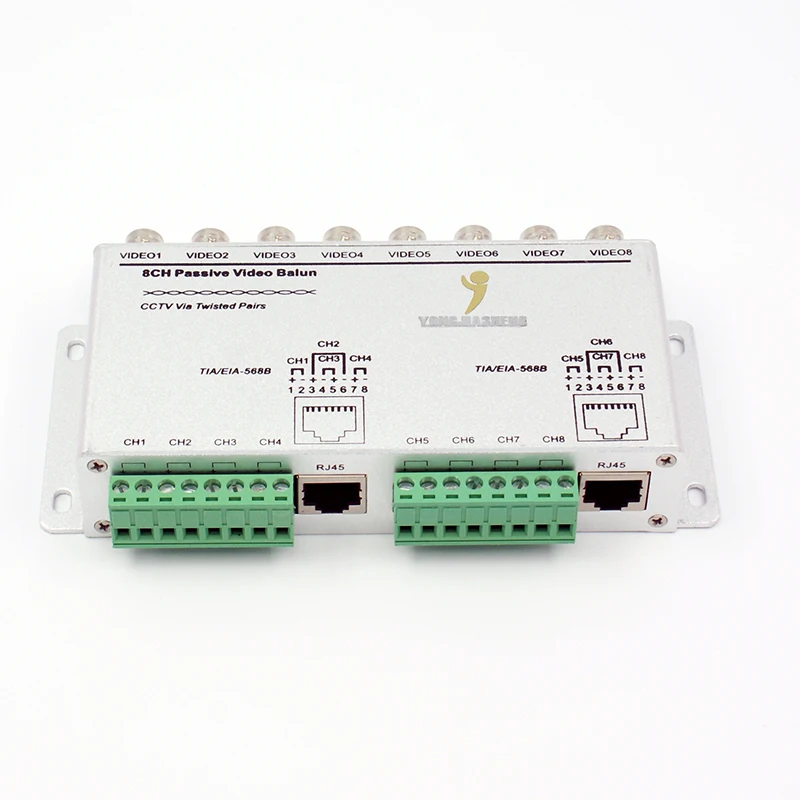 HDTVI/HDCVI/AHD-CCTV Accessories 8ch Passive Video Balun with CE FCC ROHS 2 years warranty for cctv asseccories