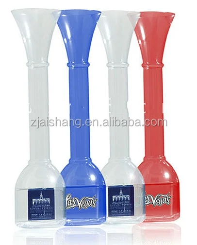 Beer Ice Novelty Beer Long Neck Bottle Glasses Plastic Slush Yard Cup Party Glass Juice Yard Cups Plastic with Straw