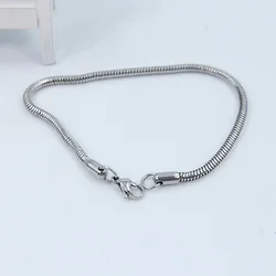Wholesale cheap round lock snake chain bracelet