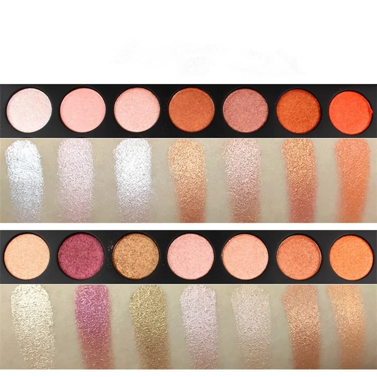 Inexpensive Good Make Up Cosmetics 35 Glitter Custom Eyeshadow Palette