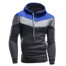 New Autumn Winter Mens Fashion Hoodies Sweatshirt Sportswear Male Casual Patchwork Slim Fit Fleece Jacket Men’s Clothing XZ007