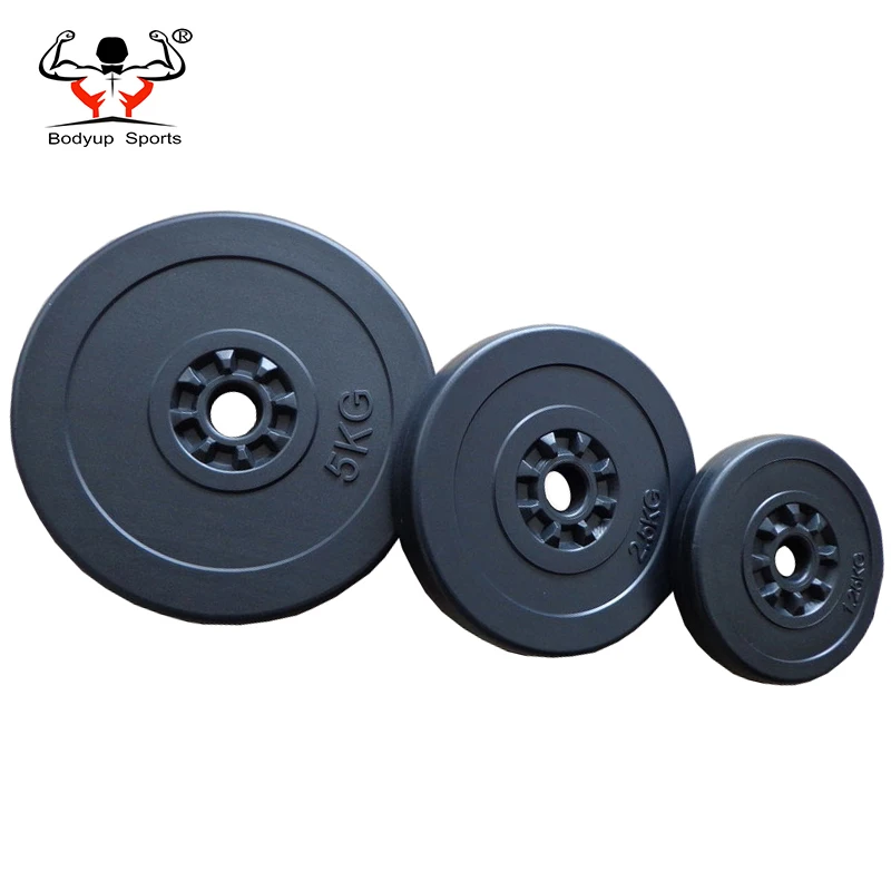 Высокое качество 1 дюйм Fitnesss обучение цемента обрезиненные блины для