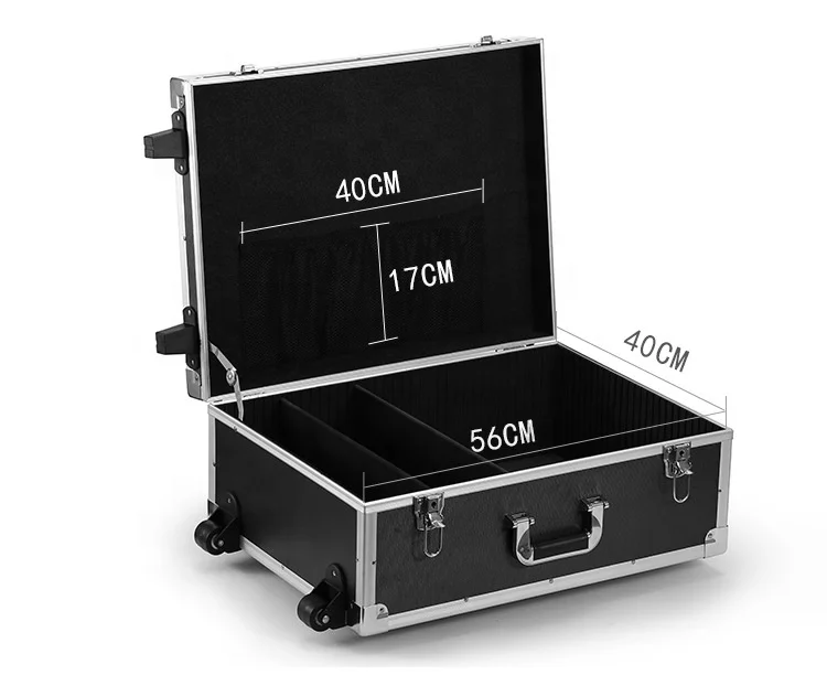 Customized Aluminum Alloy Case Large Multifunctional Tool Case Hardware and Tools Exhibition Case