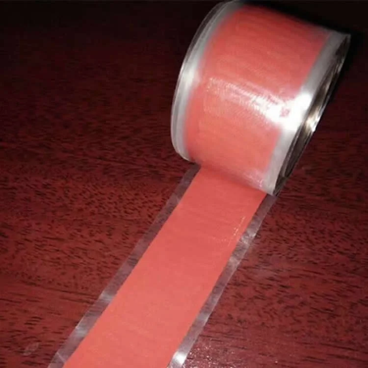 Self fusing fiberglass tape/silicon rubber self adhesive tape