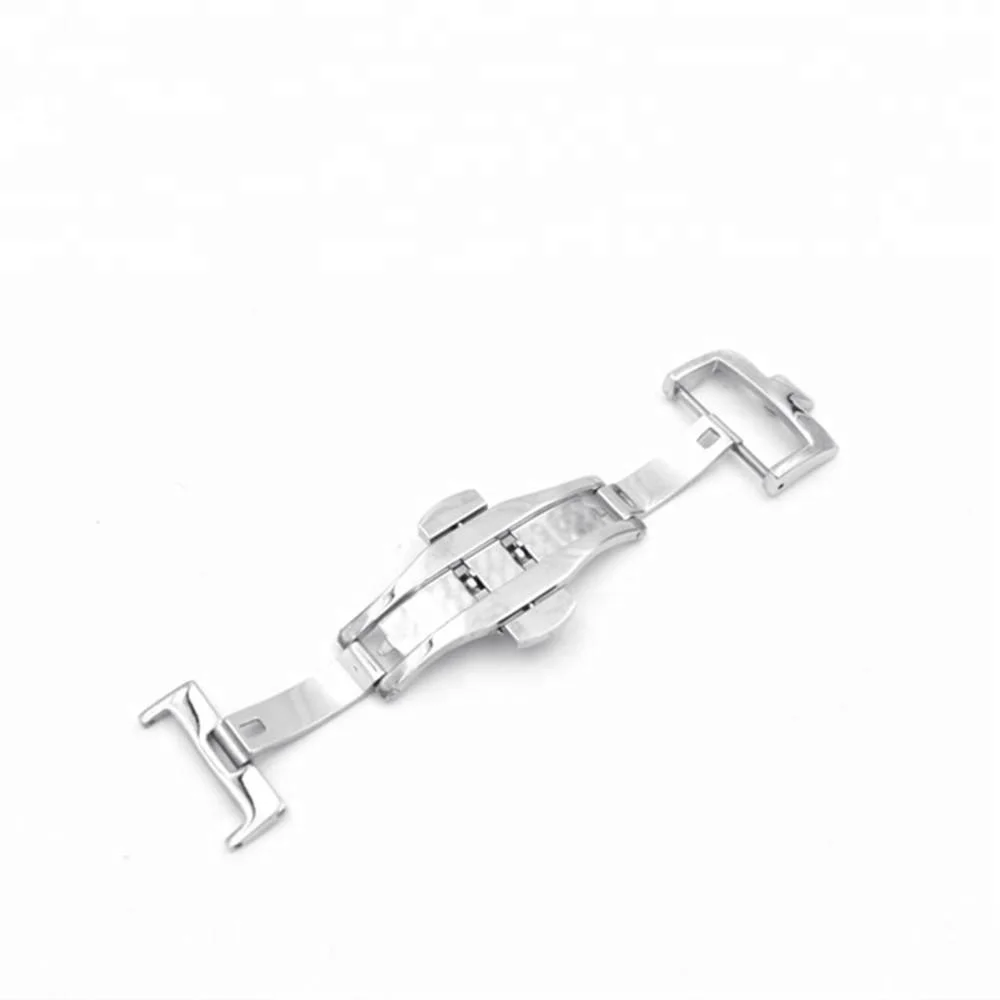 
High density 20mm butterfly buckle stainless steel for leather strap 