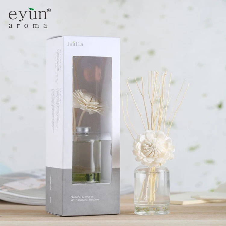 Wholesale glass bottle aromatherapy reed diffuser bottles with stick, diffuser reed for gift set