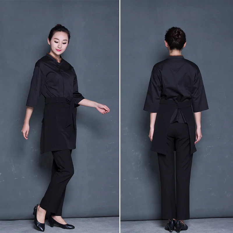 Пекари рабочая одежда для крупных детей; Комплекты одежды на рукав торт выпечки повар официант Хлопковые Штаны на лямках; Спортивный костюм для мужчин и женщин