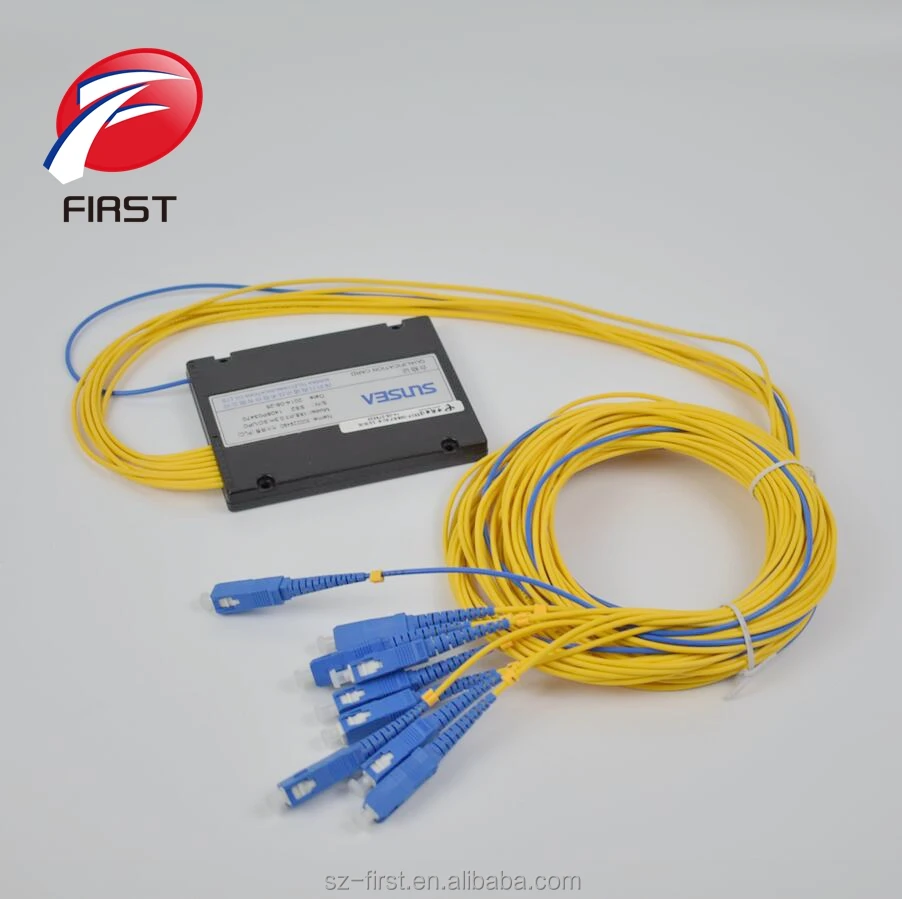 1X2 1x8 1x16 1x24 ftth волоконно-оптический PLC сплиттер пассивный оптический сплиттер SC/APC