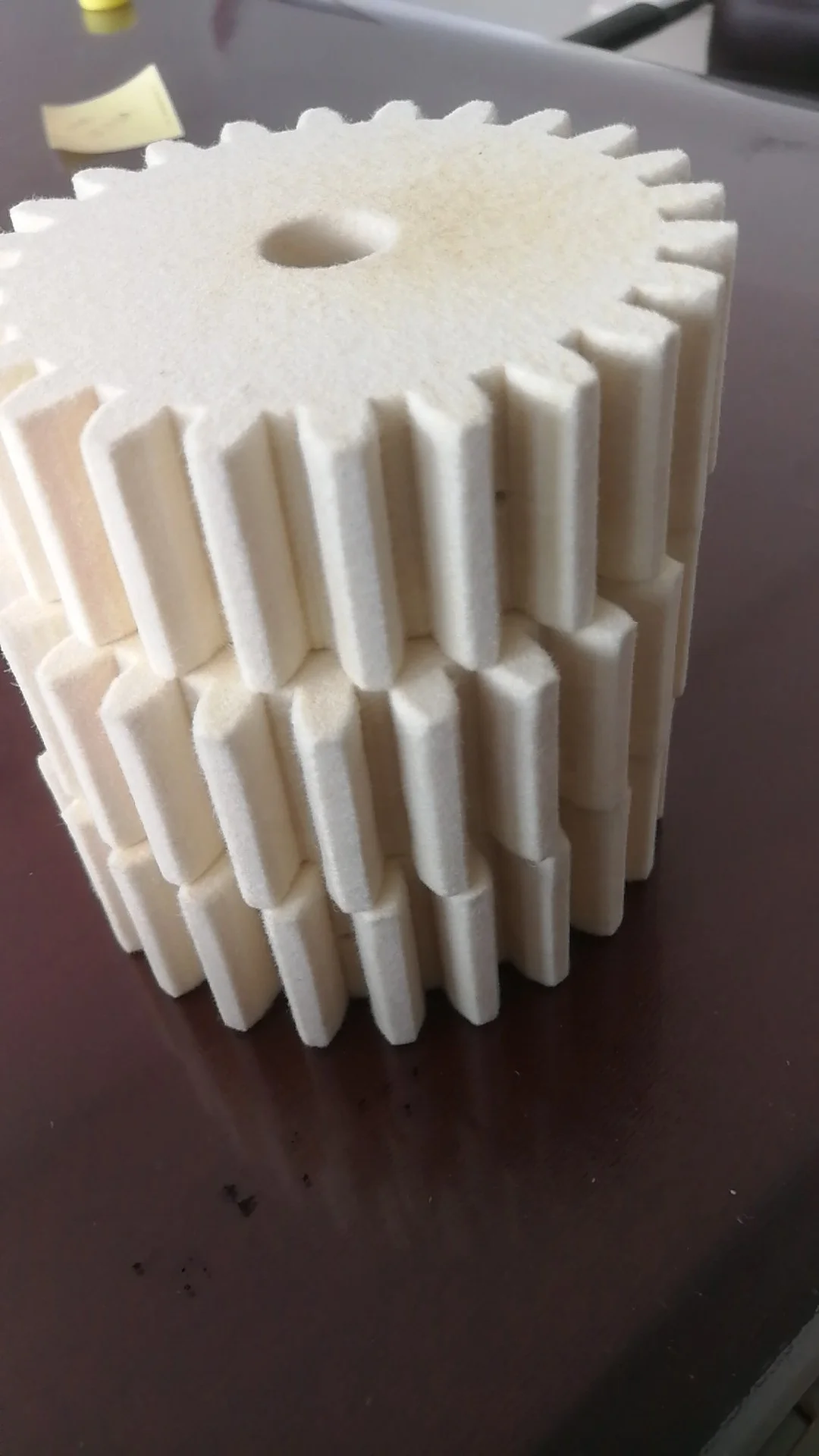 
custom transmission industrial wool felt gear 