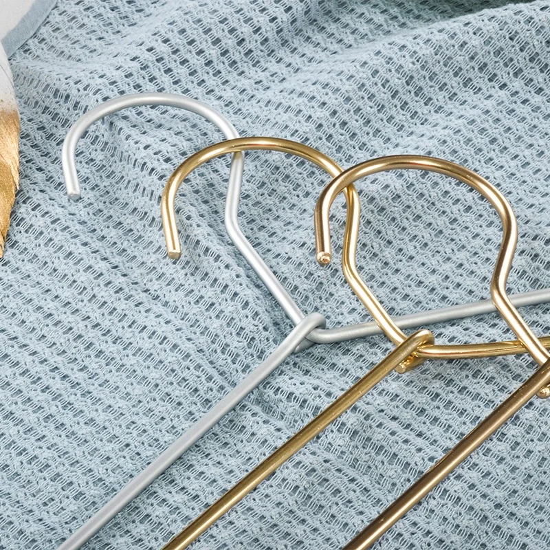 Многоцветная алюминиевая вешалка, Золотая вешалка, Металлическая Вешалка из розового золота, алюминиевая вешалка для хранения