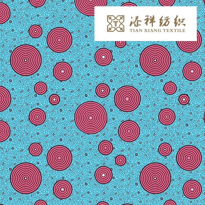 
2021 Hot sale 100% polyester african wax print fabric Chiganvy quality khaga kitenga clothing fabric 