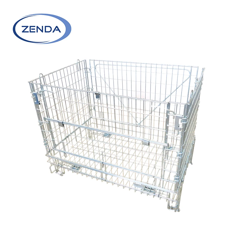 Steel Metal Stackable Pallet Cage for Home Storage