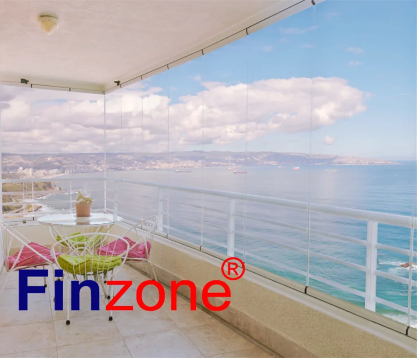 безрамное остекление балкона Finzone9 высококачественное