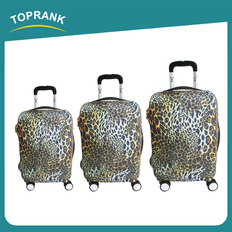 Toprank Fashion Style Custom Printing Travel Suitcase Cover Elastic Spandex Luggage Cover Luggage Protection Cover
