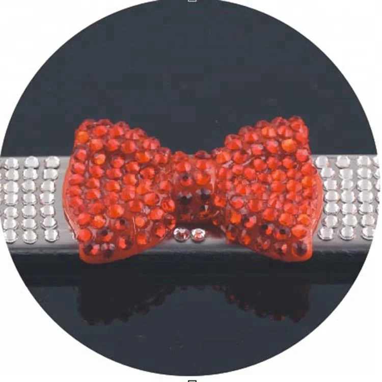 7rows clear-red bowtie bling rhinestone us size car license plate frame