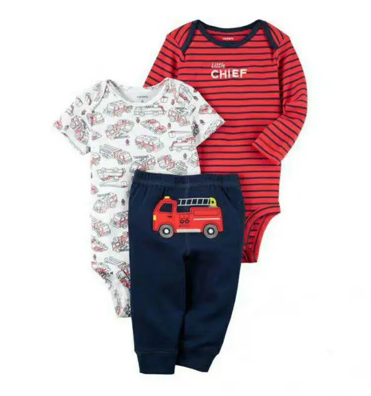 wholesale alibaba 3pcs romper set unisex baby clothes toddler baby clothing