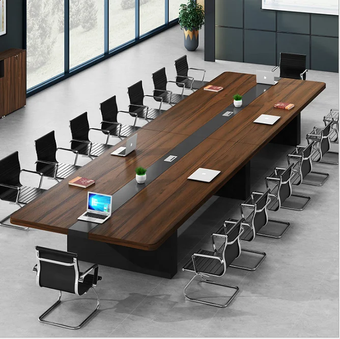 Customization modern rectangular lacquer wood White conference table
