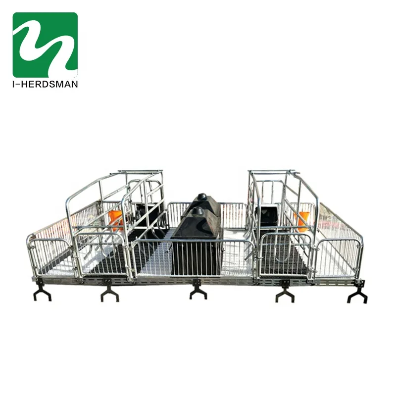 Wholesale Price Easy Installation Pig Farm House Incubator Sow Gestation Bed Galvanized Pig Sow Farrowing Bed Crates