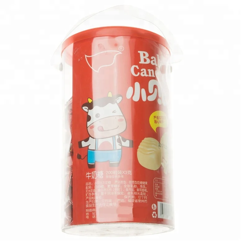 
600g bottle packing milk soft candy cheaper 