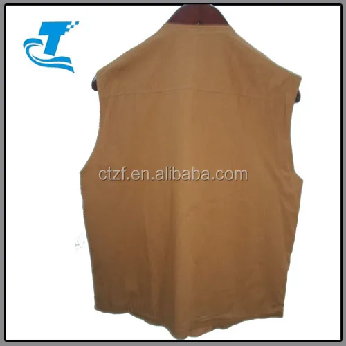 Hottest brown adult out wear waistcoats men breathable leather shooting vest