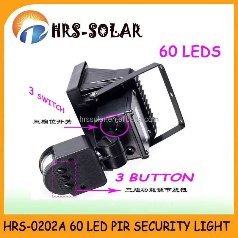 60 LED/SMD Solar motion sensor lamp PIR,solar security light