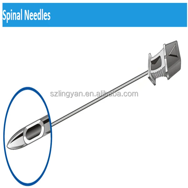 pencil point spinal needle Whitacre Type with introducer