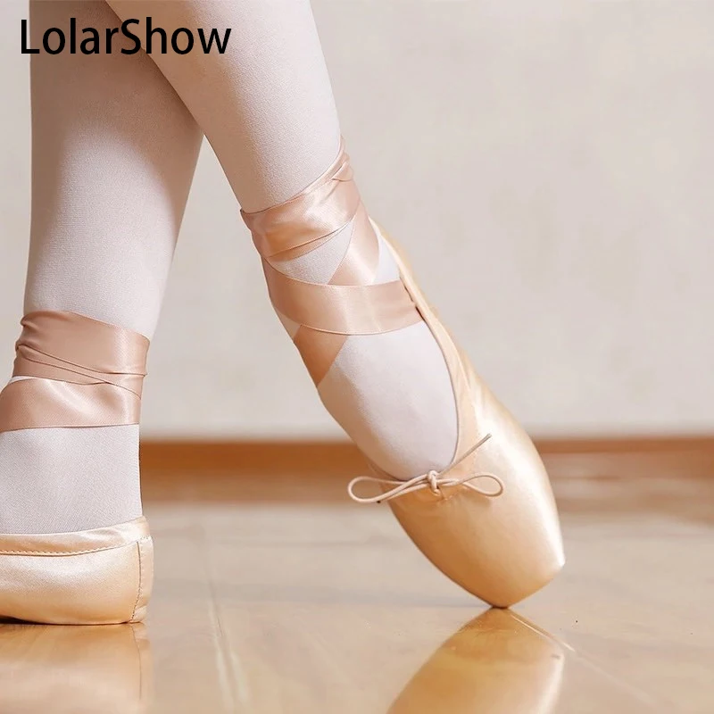 Ballet Dance Shoes Soft Bottom Ballet flat Ballet Pointe Satin Dance Shoes Spot sale