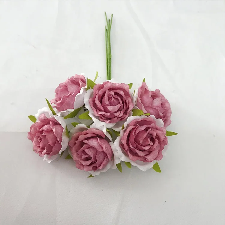 new mini artificial flower bouquet artificial flower decoration artificial flowers rose head