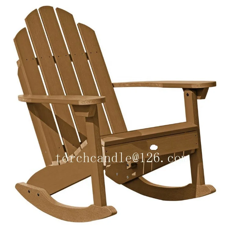 
Outdoor Wooden Log adirondack Rocking Chair 