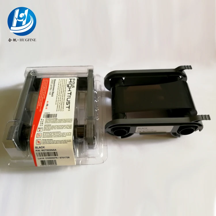 2000 новых оригинальных принтов Evolis RCT023NAA, черная монохромная лента