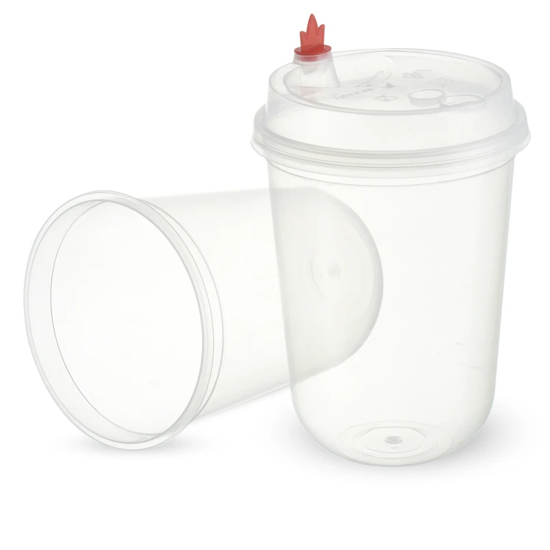 FREE SAMPLE food grade pp material 500ml u shape juice cups