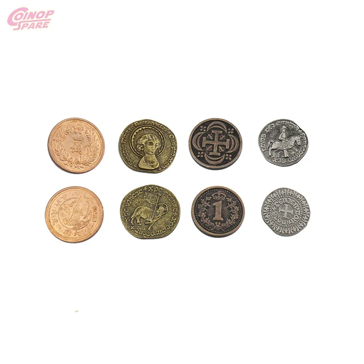 Custom Made Stainless Steel Round Medal Cartoon Coin Tokens