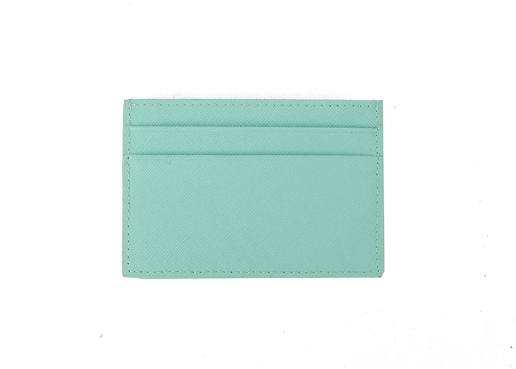 Hot sale stock product multi color leather card holder slim wallet