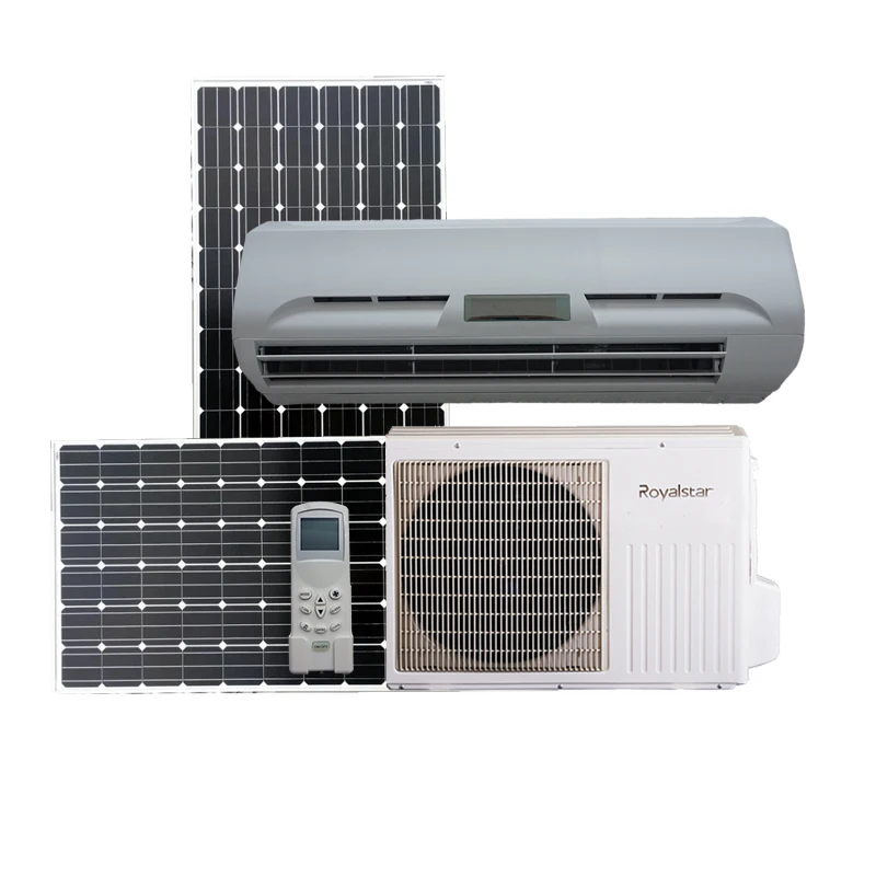 AC DC Dual Power Solar absorption Hybrid Air Conditioner wholesale 9000 18000 24000 Btu with best price