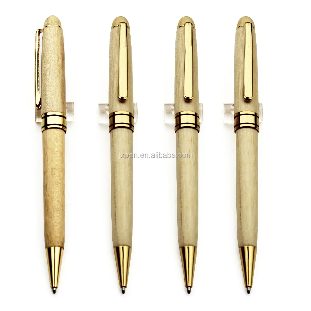 Hot sales Promotional luxury engraved wood ball pen in gift boxes case wooden pen set
