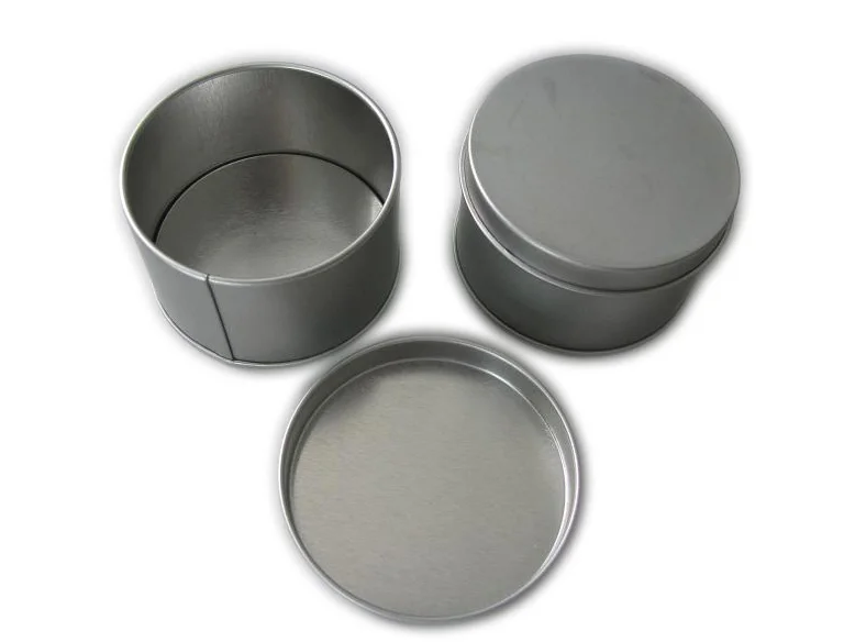 round shape piston kit metal packing tin