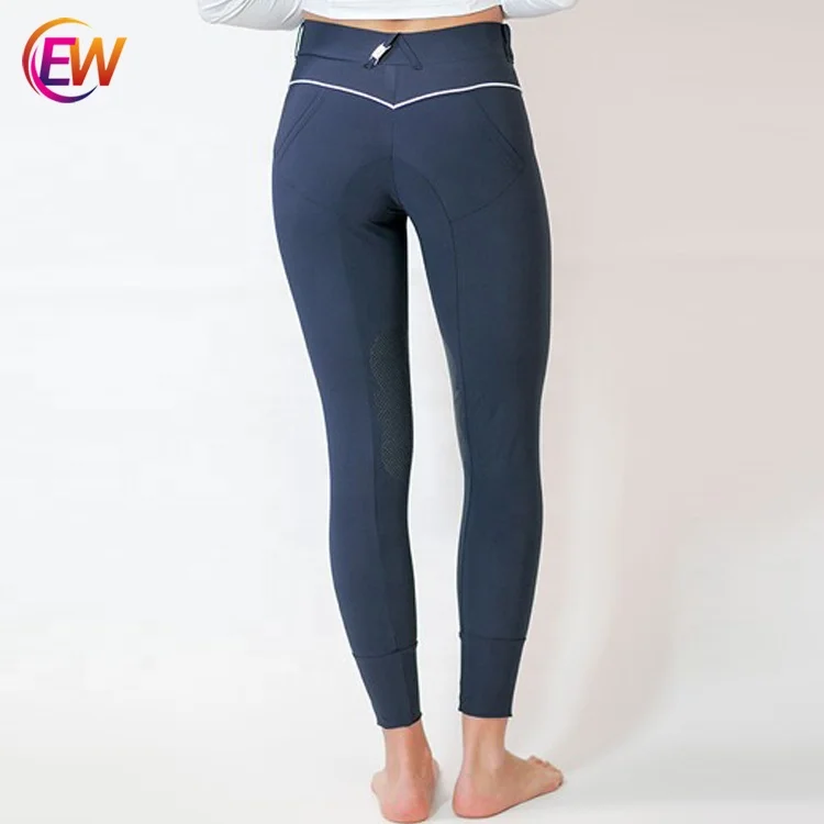 Horse Women Active Silicone Grip Full Seat Riding Pants Equestrian