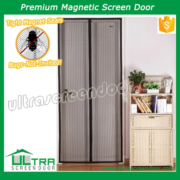 Heavy duty Mesh Anti Mosquito Net Reinforced Magnetic Fly screen door